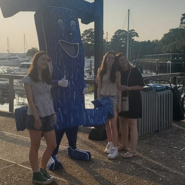 a man holding a sign